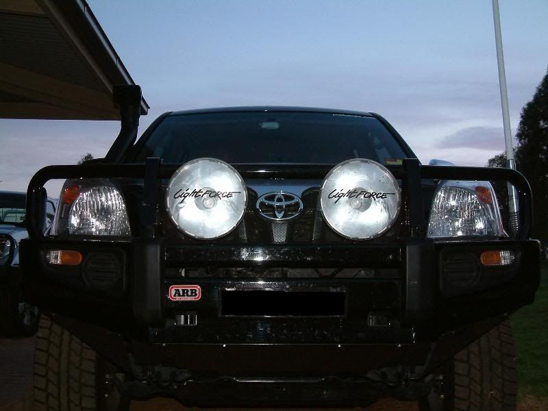 ARB Delux Bull bar with Lightforce Driving lights